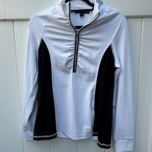 Boston Proper black and white sports top. Size Medium.